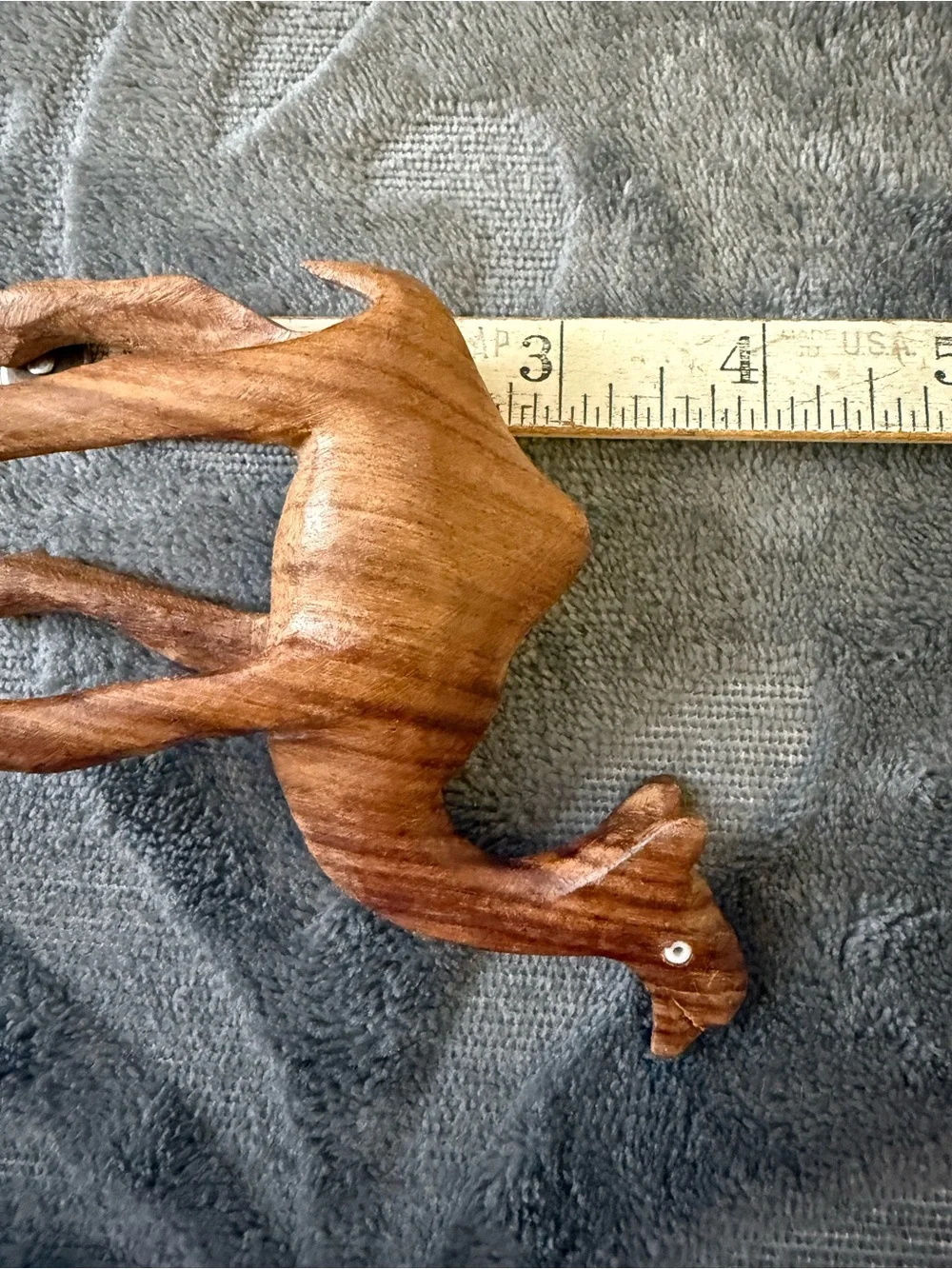 Vintage Olive Wood Handcrafted Wooden Camels set of 3